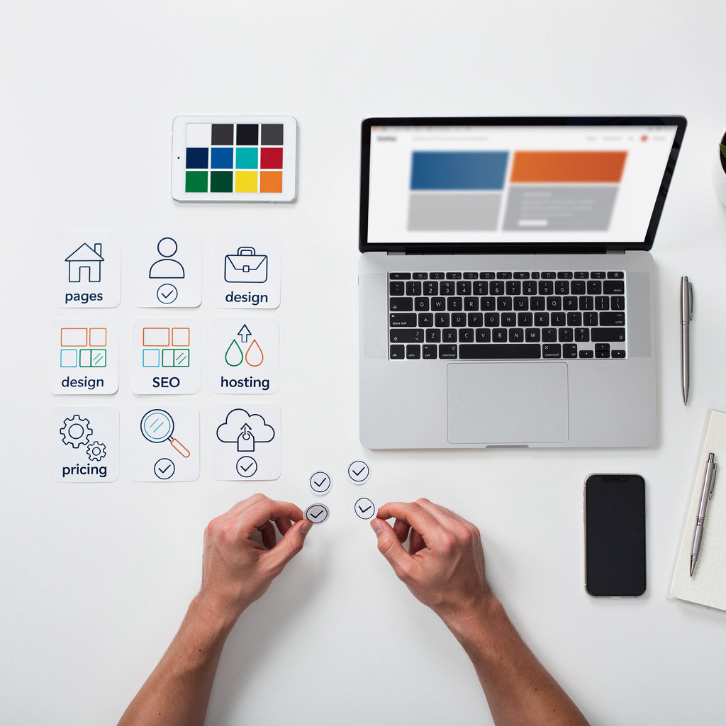 WebZum portfolio features showcase - multi-page website with custom design, AI images, and SEO optimization included